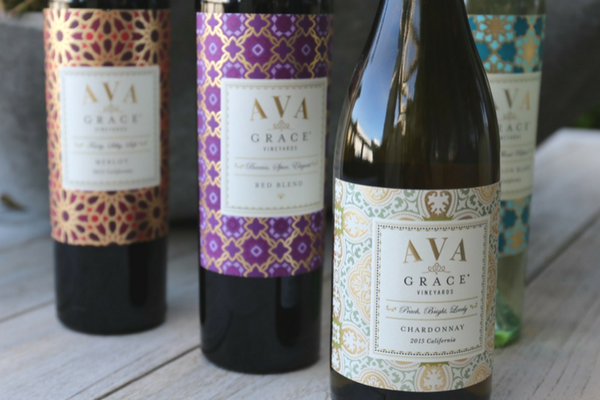 AVA Grace wine bottle candle holders