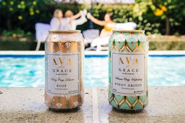 AVA Grace cans at the pool