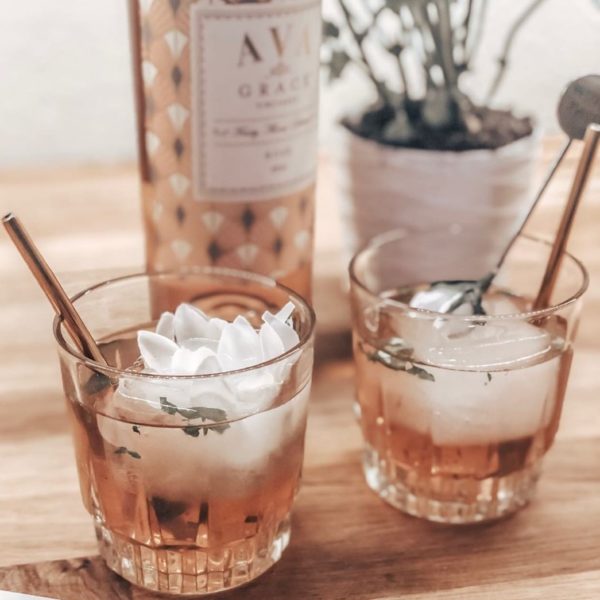 Two Rosé Mojitos with AVA Grace Rosé