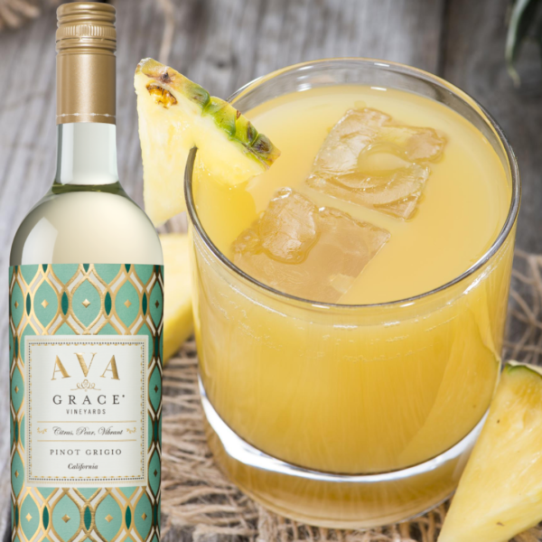 AVA Grace Pineapple and Pinot Grigio cocktail